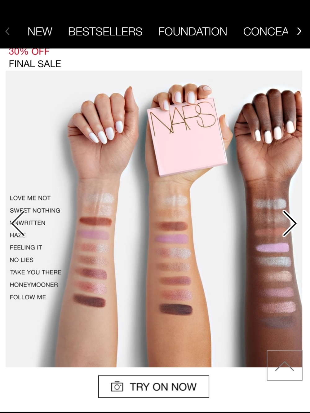 NARS Pink & Rose 9-Color Eyeshadow Palette - Picture 4 of 5